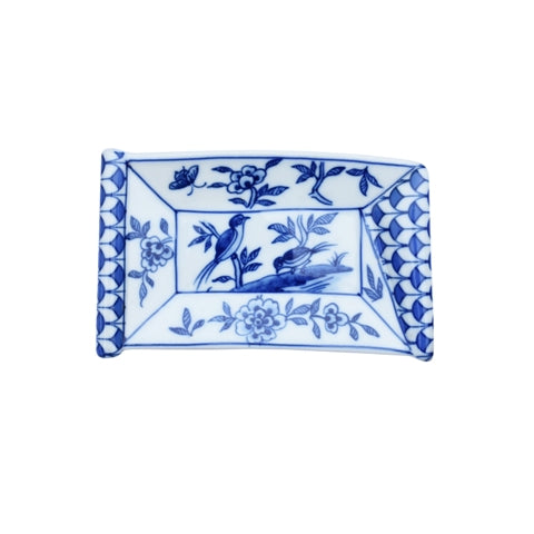 Blue and White Porcelain Soap Dish