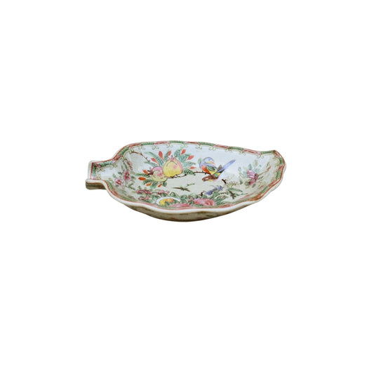 Vintage Porcelain Rose Medallian Soap Dish