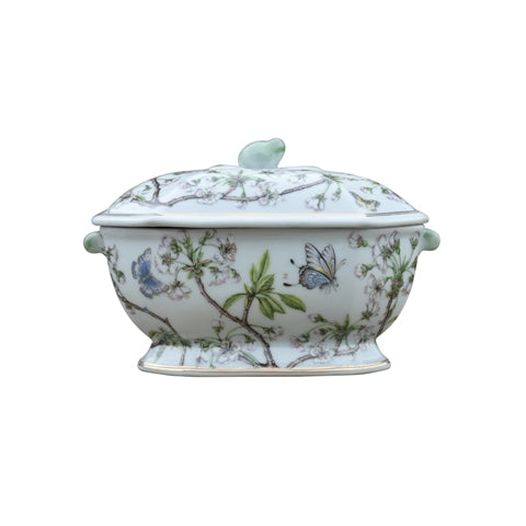 Porcelain Cherry Blossoms Tureen