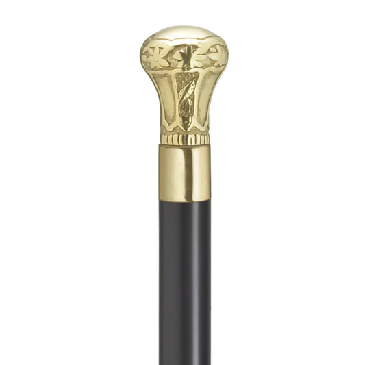 Regal Brass Knob Black Cane