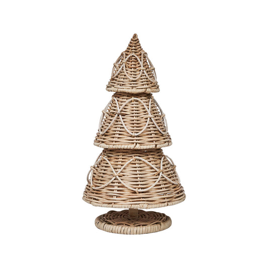 Provence Rattan 16" Tree, Whitewash