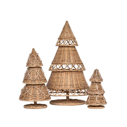 Provence Rattan 16" Tree, Whitewash