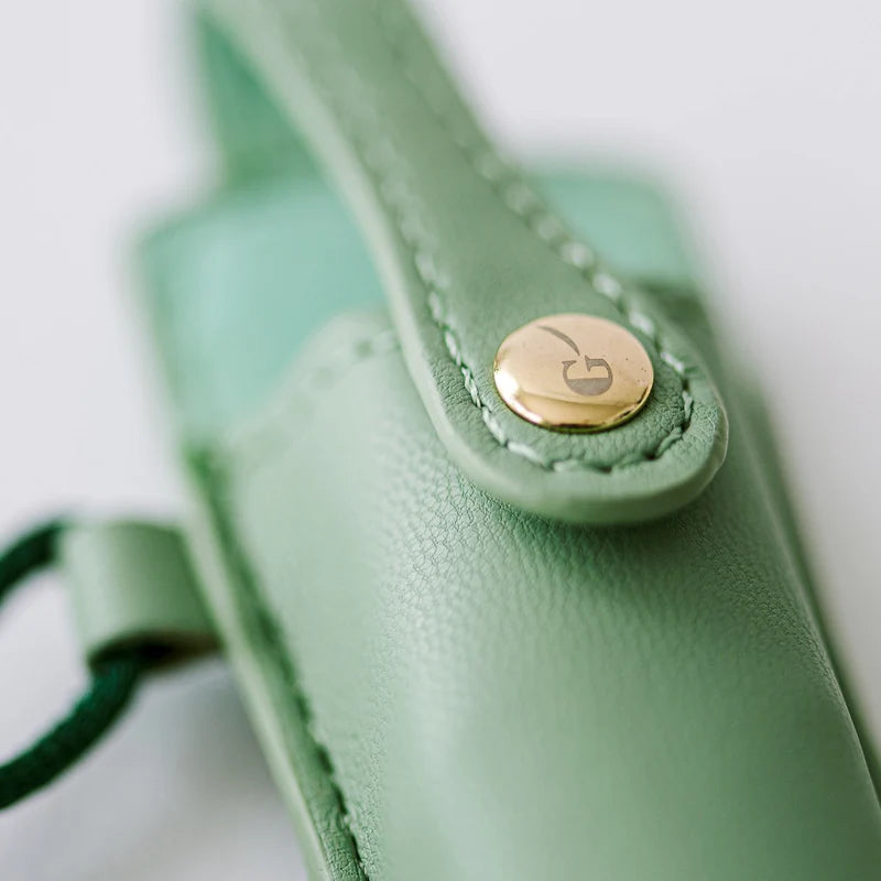 Ivory and Gold Heirloom Scissors | Sage Green Case