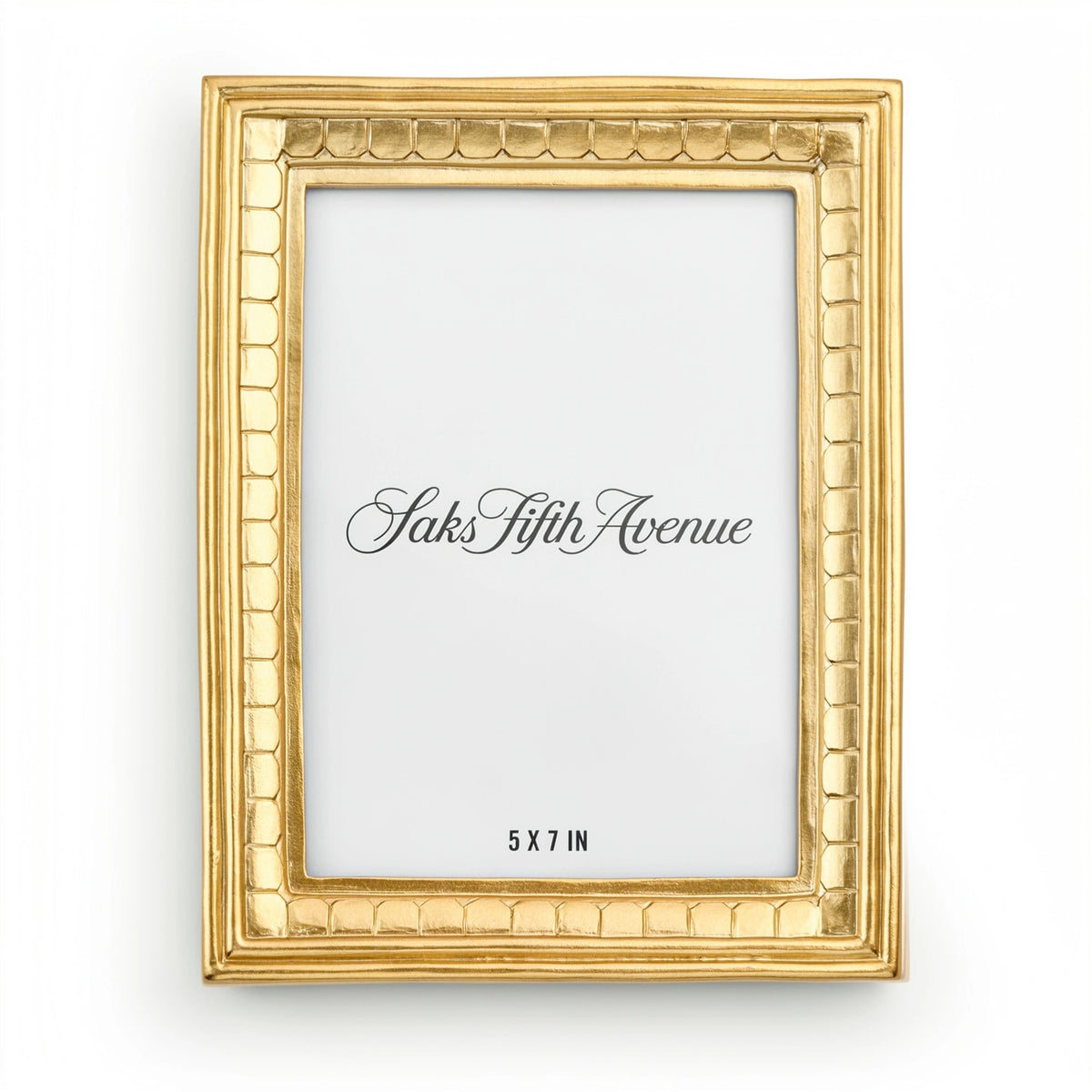 Saks Fifth Avenue Gold Scallop Gilded Glam Frame 5x7