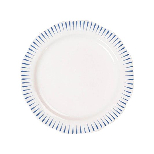 Sitio Stripe Dessert/Salad Plate - Delft Blue