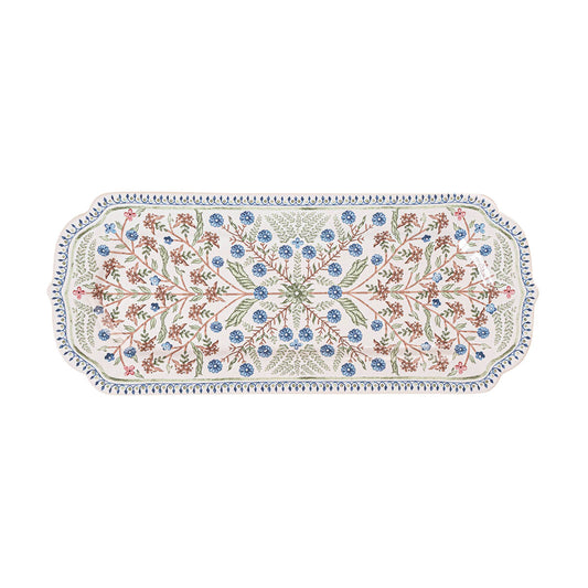 Villa Seville 15” Hostess Tray - Chambray