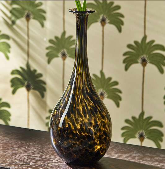 Long Neck Tortoise Print Vase | Large