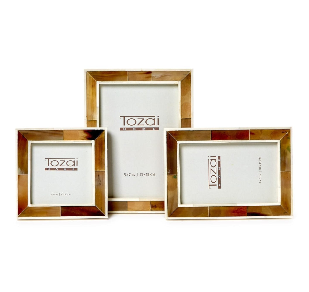 Faux Horn Photo Frame 4x6