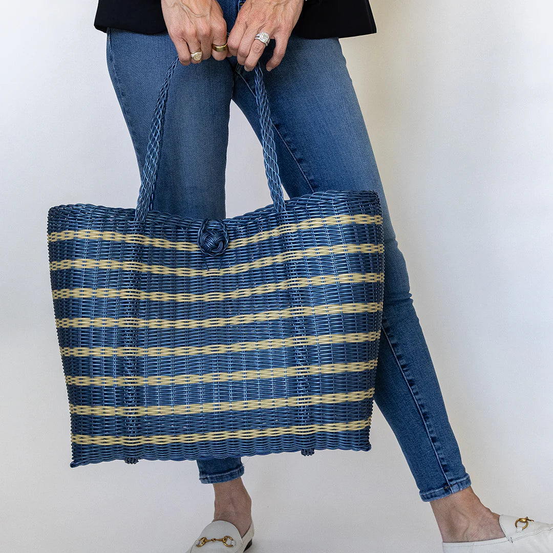 Medium | Sailor Stripe in Fog Blue