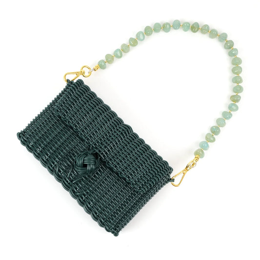 Pochette Evergreen | Jade Pebble Gemstone