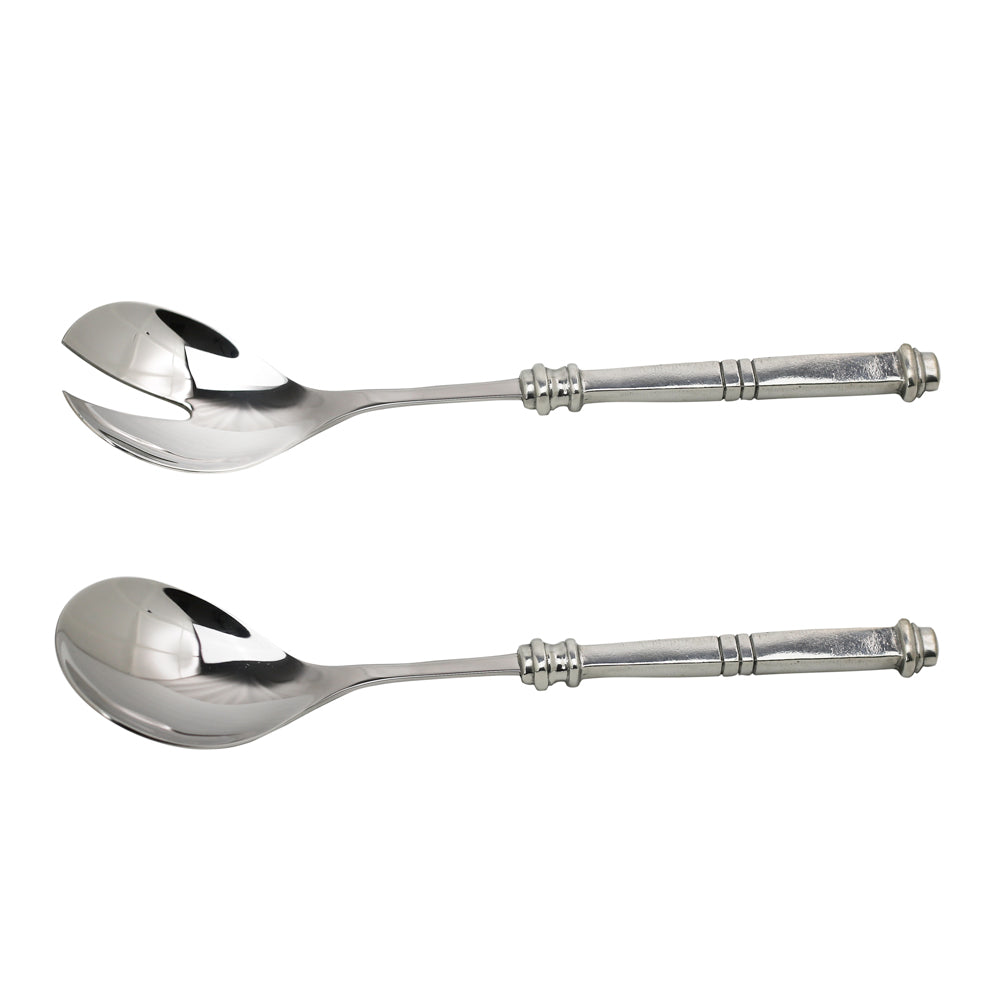 Pewter Salad Server Set