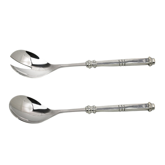 Pewter Salad Server Set