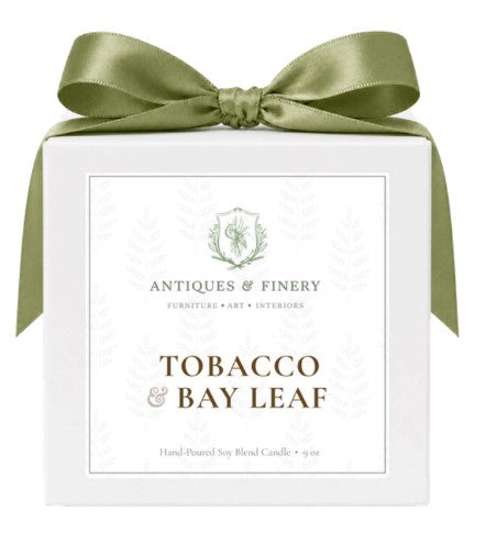 Antiques & Finery Signature Candle | Tobacco & Bay Leaf