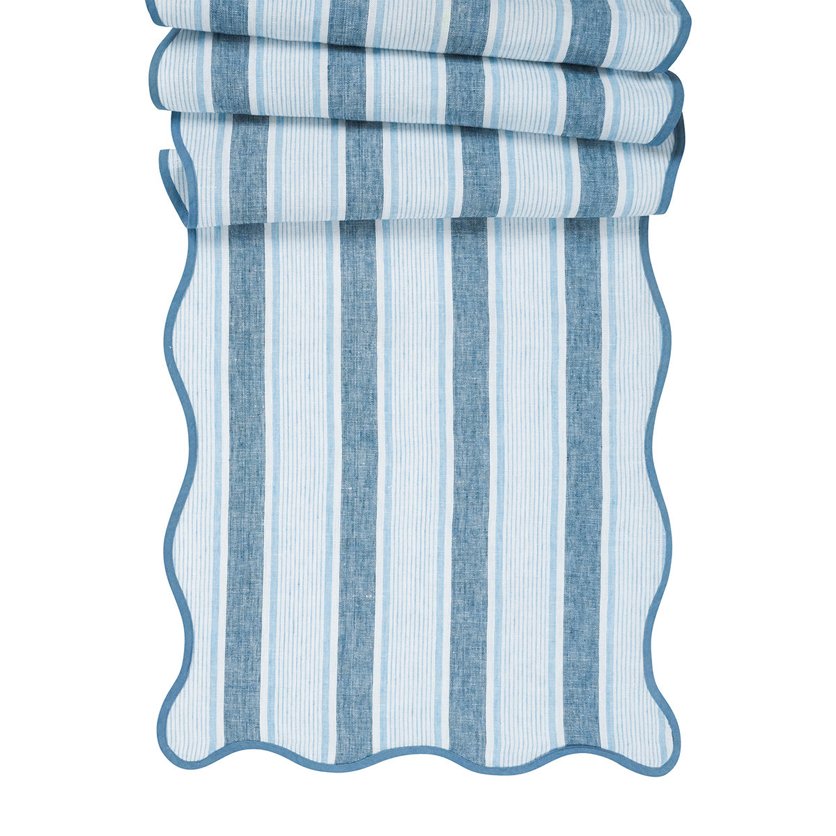 Cabana Stripe 18" x 90 Table Runner - Ocean