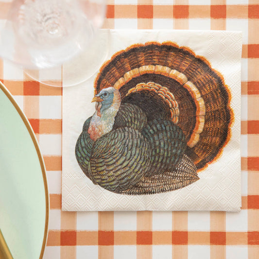 Heritage Turkey Cocktail Napkin