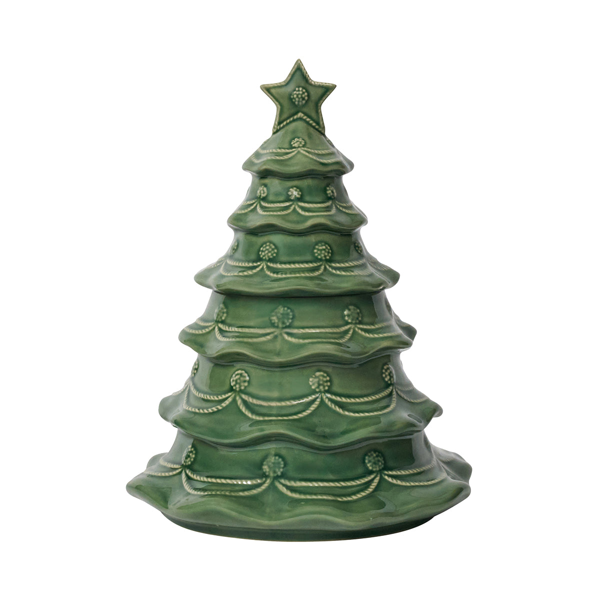 Christmas Tree Cookie Jar with Lid | Basil  JA130/29