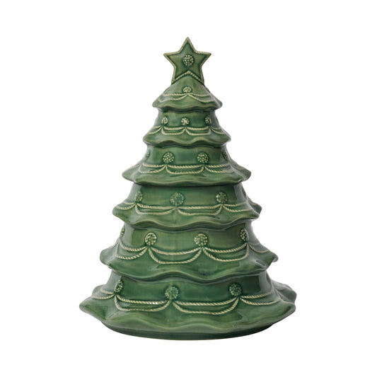 Christmas Tree Cookie Jar with Lid | Basil  JA130/29