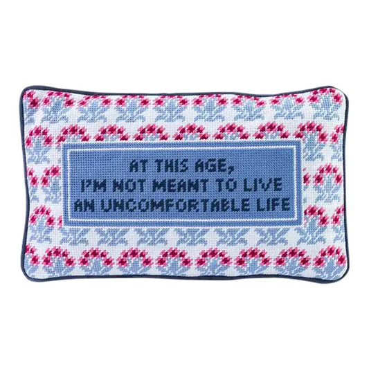Uncomfortable | Needlepoint Pillow