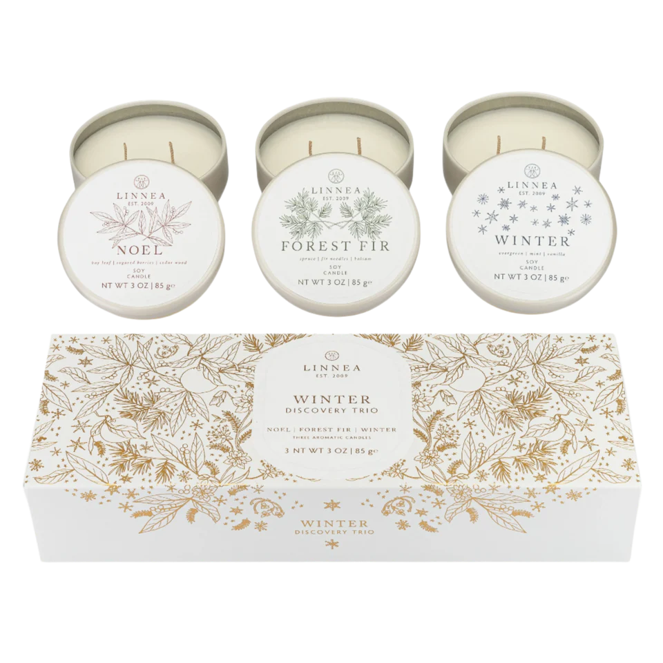 Winter Discovery Trio Candle Set of 3 | Forest Fir | Winter | Noel