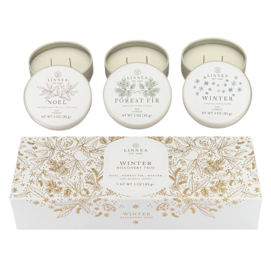 Winter Discovery Trio Candle Set of 3 | Forest Fir | Winter | Noel