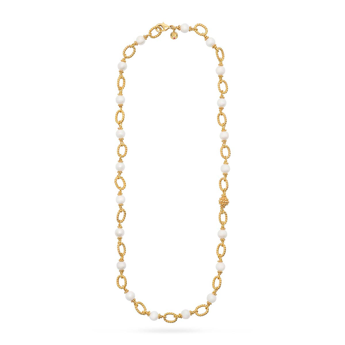 Berry & Bead Chain, 24'' - Pearl