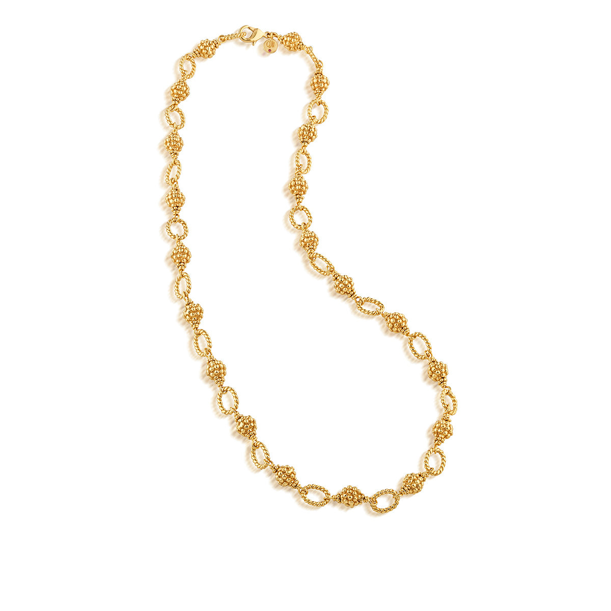Berry & Bead Chain 24" Gold