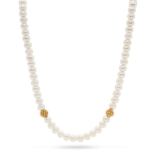 Berry Single Strand Necklace, 16"+2'' - Pearl