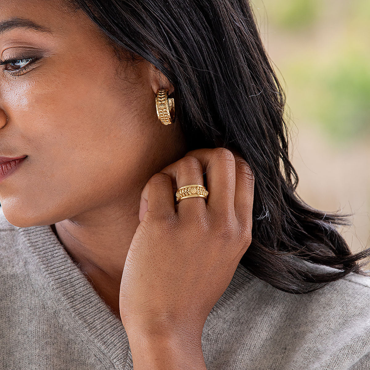 Berry Vine Ring - Gold- Size 7