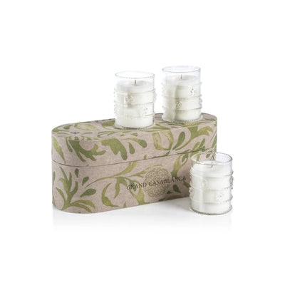 Grand Casablanca Scented Candle Trio | Water Lotus