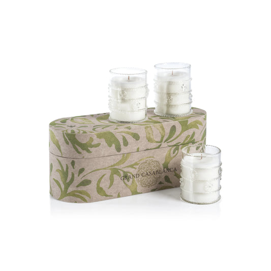 Grand Casablanca Scented Candle Trio | Water Lotus