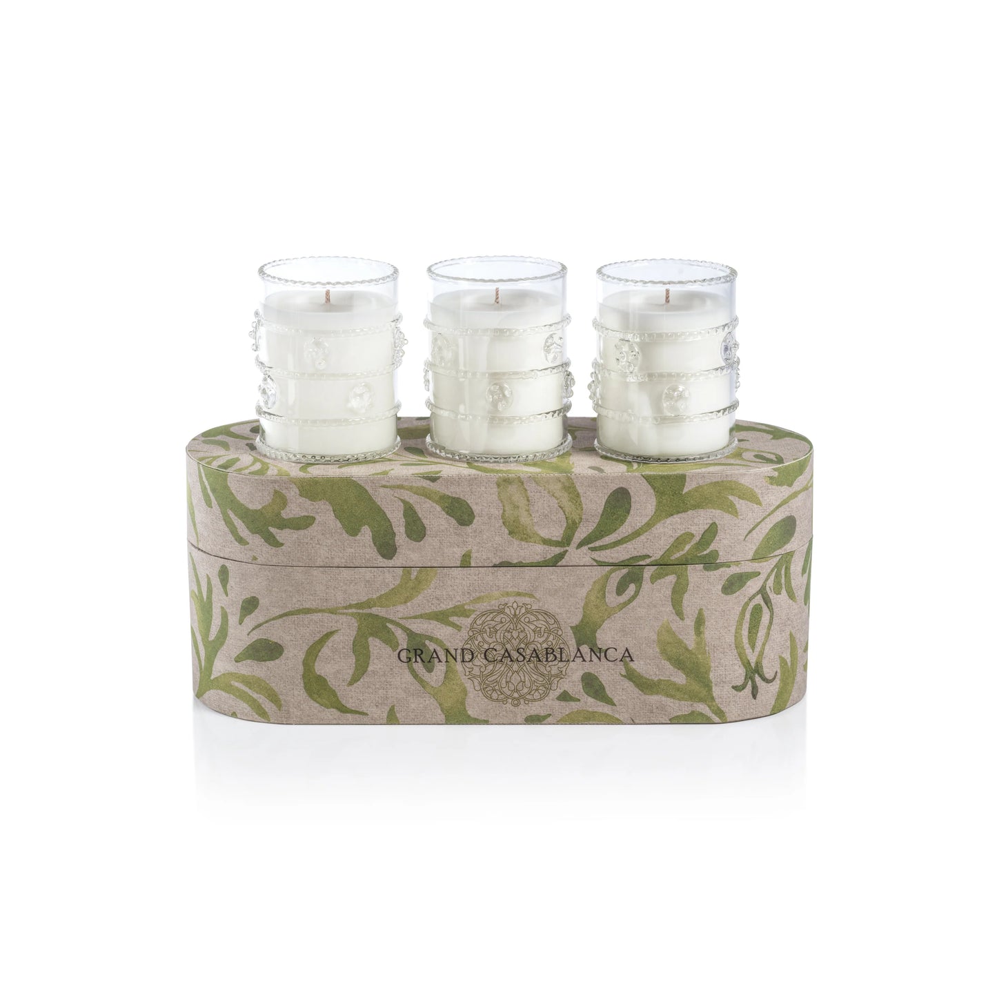 Grand Casablanca Scented Candle Trio | Water Lotus