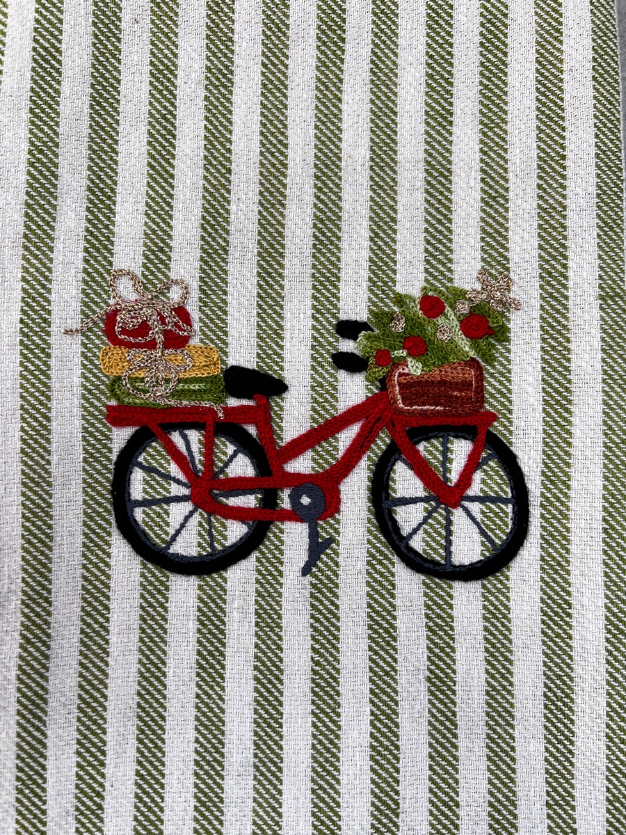 Bike With Presents | Pomelo Kitchen Towel | Col. 113/111