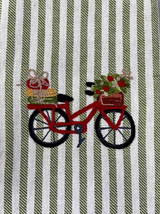 Bike With Presents | Pomelo Kitchen Towel | Col. 113/111