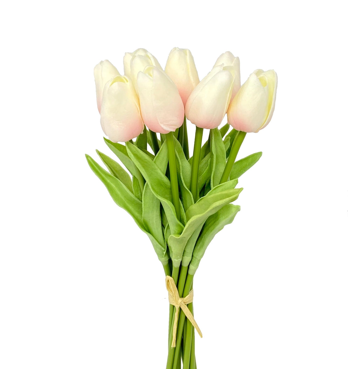 Faux Real Touch Tulip Stems (Bunch of 10) | Light Pink