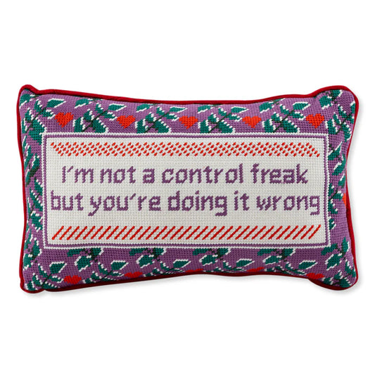 Control Freak | Needlepoint Pillow
