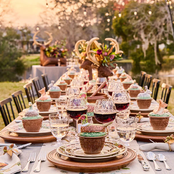 Forest Walk Acorn Napkin Ring Set/4 - Multi