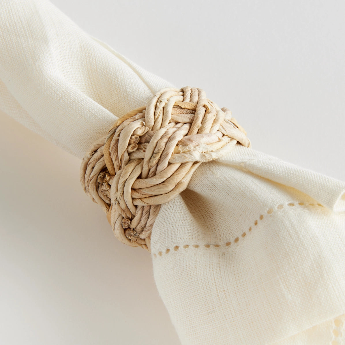 Abaca French Braided Napkin Ring
