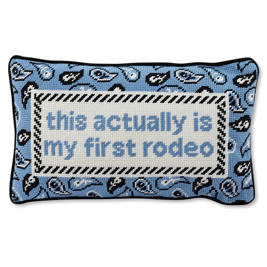 First Rodeo | Needlepoint Pillow