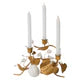 Forest Walk Pumpkin & Vine Triple Candlestick Holder | Gold