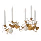 Forest Walk Pumpkin & Vine Triple Candlestick Holder | Gold