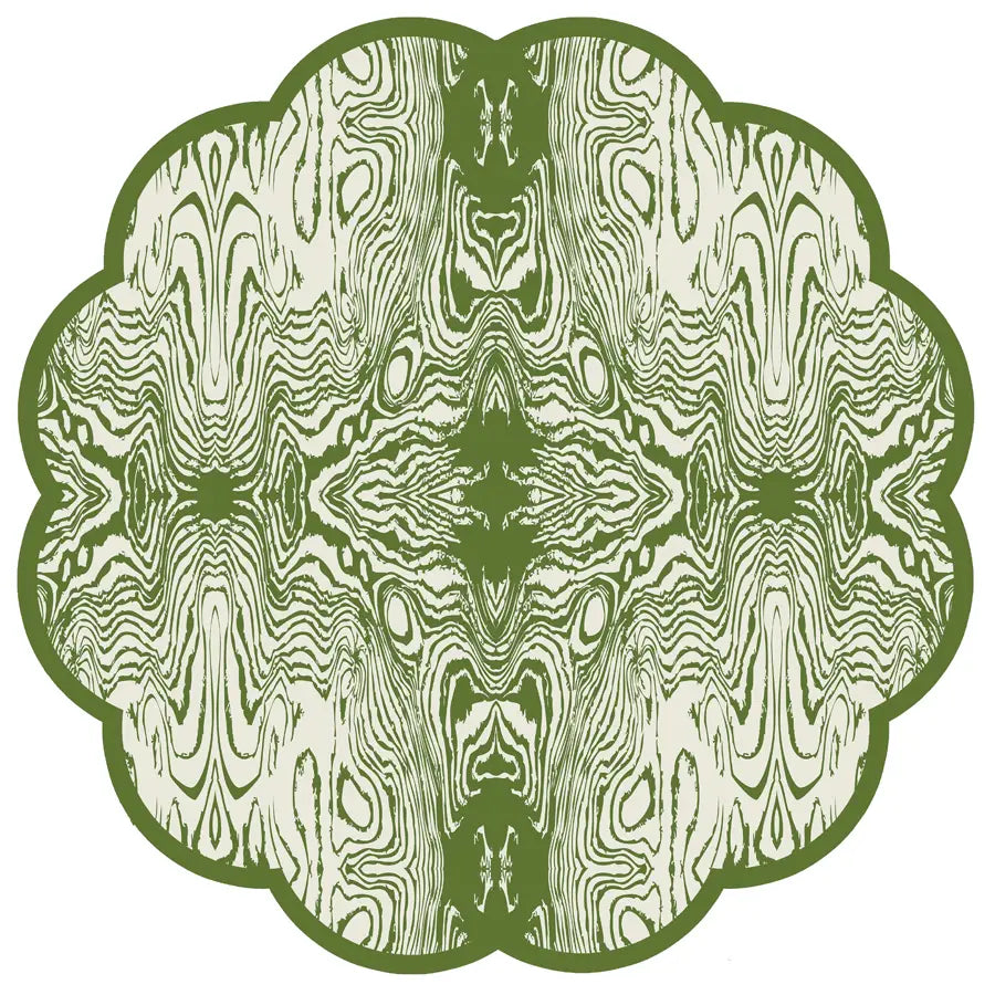 Green Wood X Cotton & Quill Paper Placemats | Set of 24