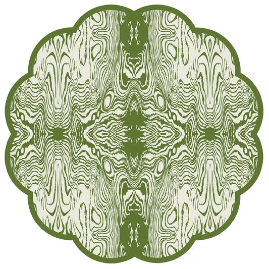 Green Wood X Cotton & Quill Paper Placemats | Set of 24