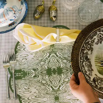 Green Wood X Cotton & Quill Paper Placemats | Set of 24