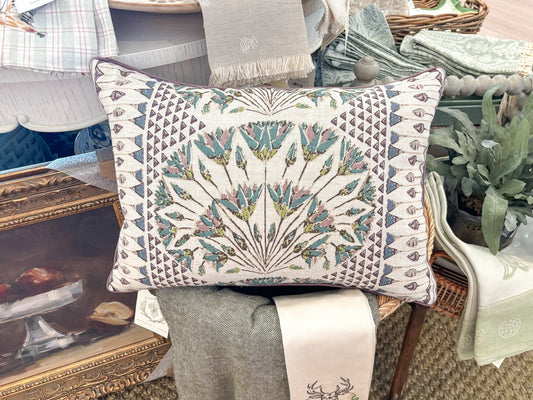 Cairo Eggplant Thibaut Fabric | 16x20 Pillow