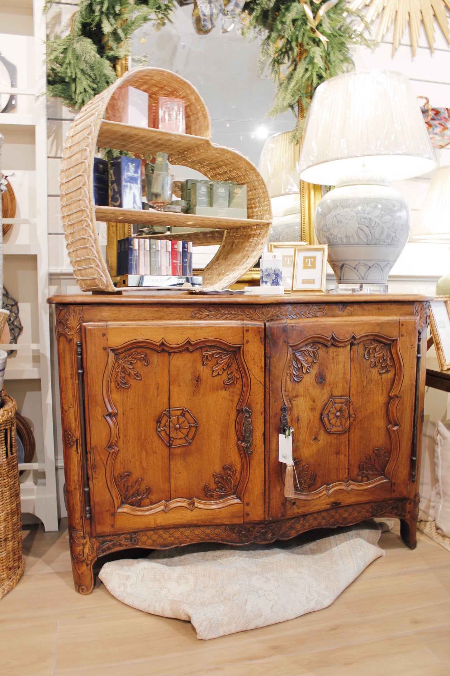 Louis XV Style Carved Oak Buffet