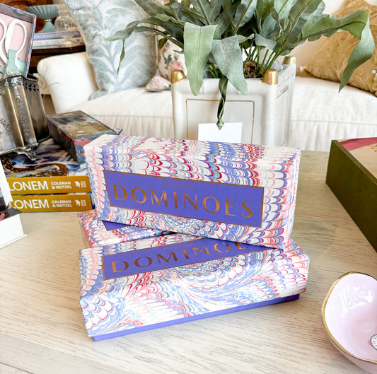 Marbled Colors Domino Set