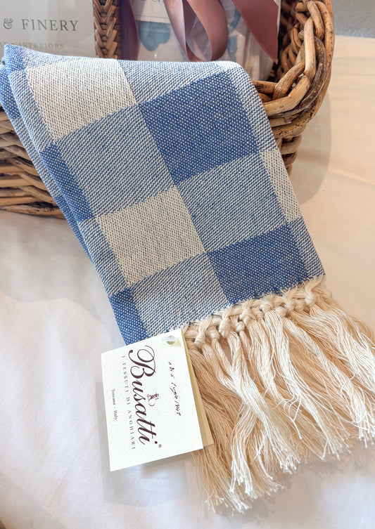 Picnic Sky Blue Guest Towel | Busatti Col. 6