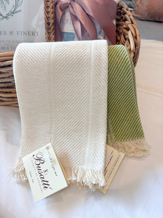 Grosseto Twill Cream Guest Towel | Busatti Col. 20