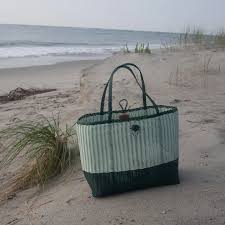 Medium, Rothko in Sea Glass Evergreen Tote - Lilley Line