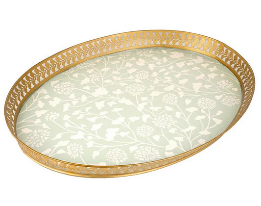 Pale Green Spring Pierced Tray
